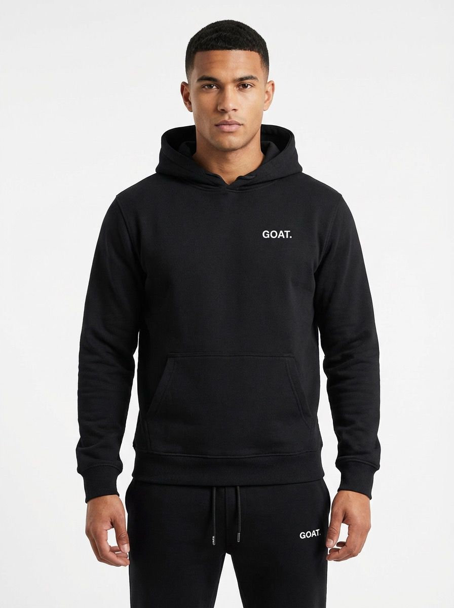 GOAT oversized hoodie zwart