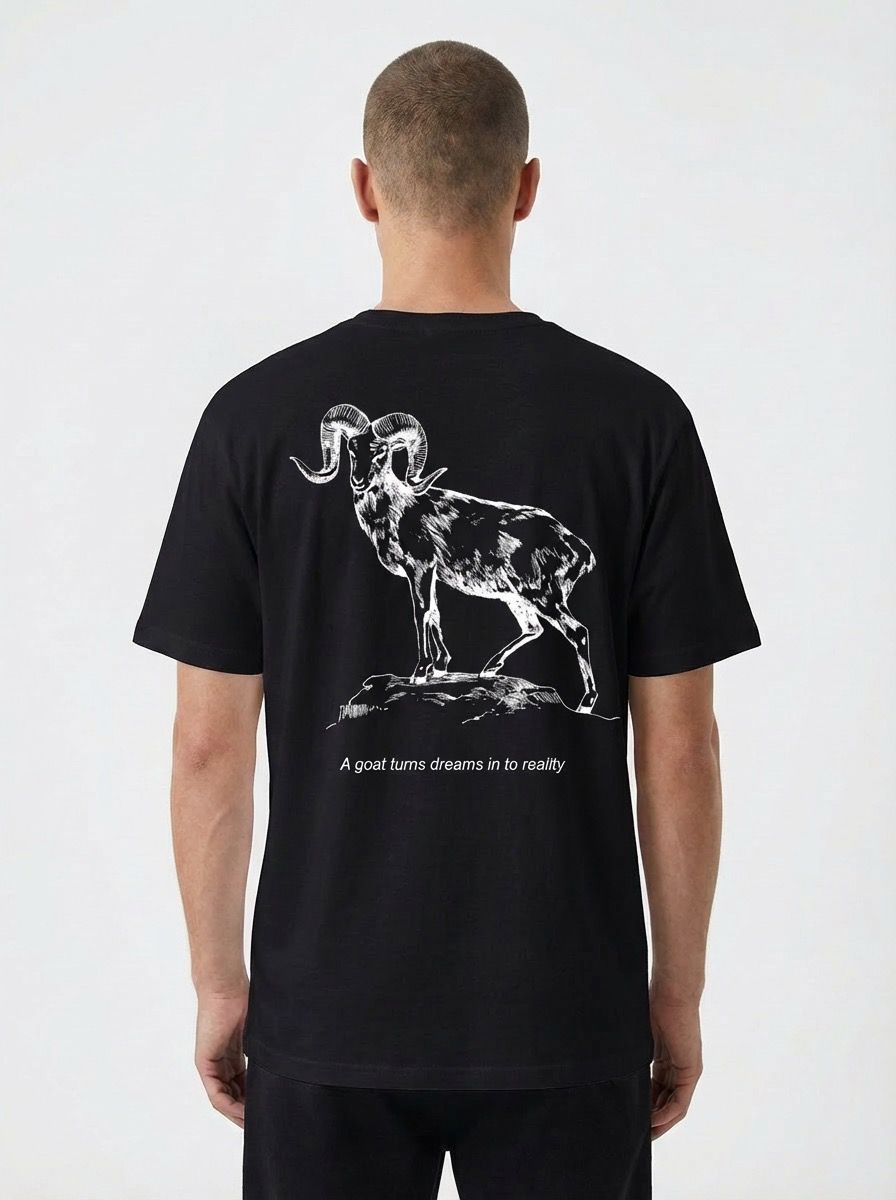 GOAT oversized shirt black